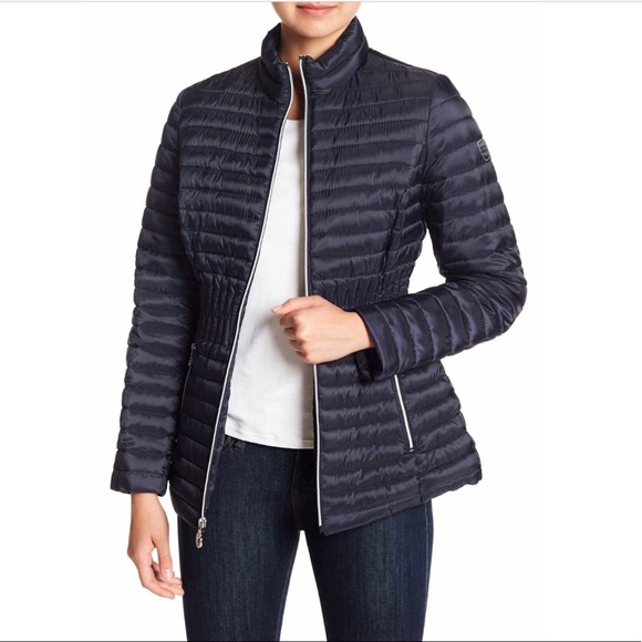 Laundry By Shelli Segal Jackets & Blazers - Laundry by Shelli Segal Cinched Waist Puffer M